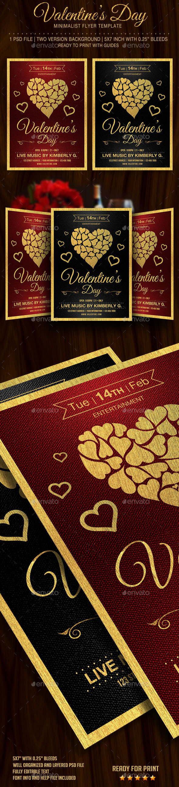 Valentine's Day Flyer Template - Flyers Print Templates