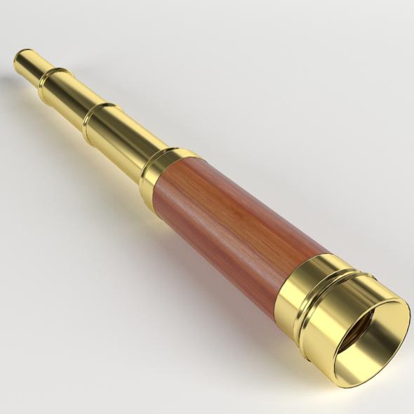 Antique Spyglass Maritime Telescope - 3DOcean Item for Sale