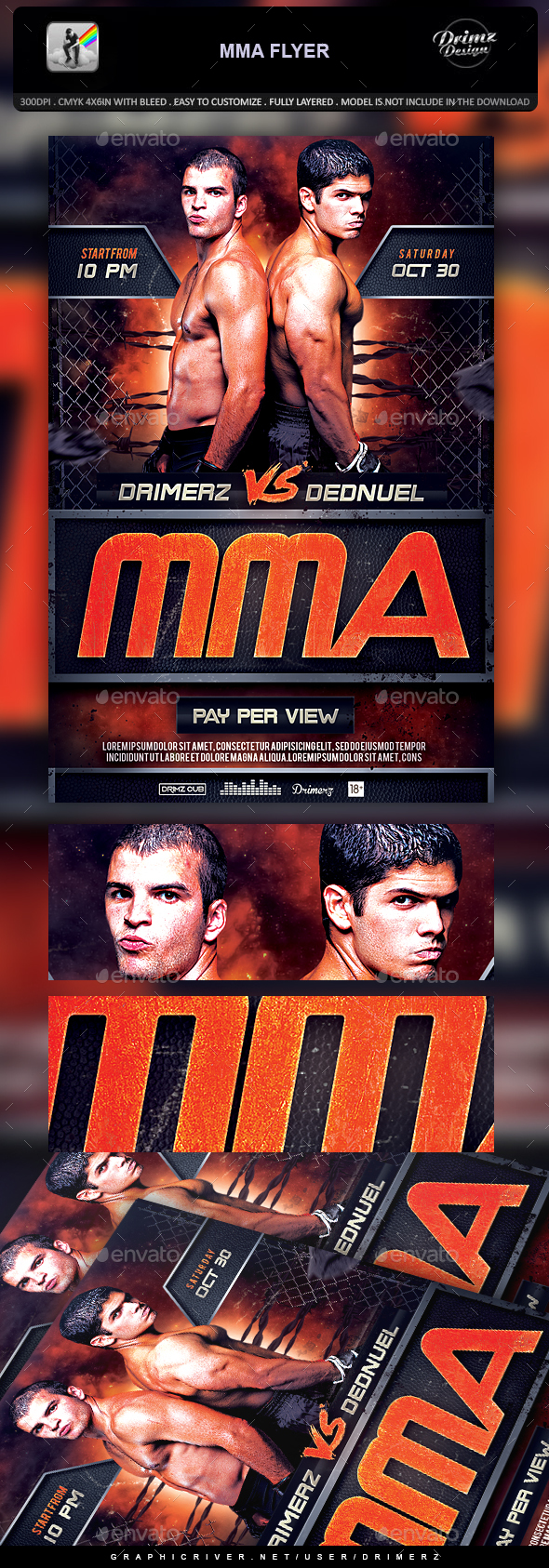 MMA Flyer - Events Flyers