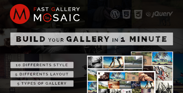 Fast Gallery Mosaic - CodeCanyon 13103473