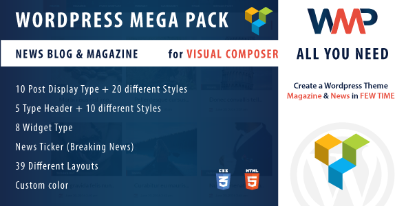 Wordpress Mega Pack - CodeCanyon 16924257