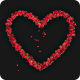 Red Rose Heart Symbol Formation with Transparency, Motion Graphics