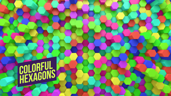Colorful Hexagons Background