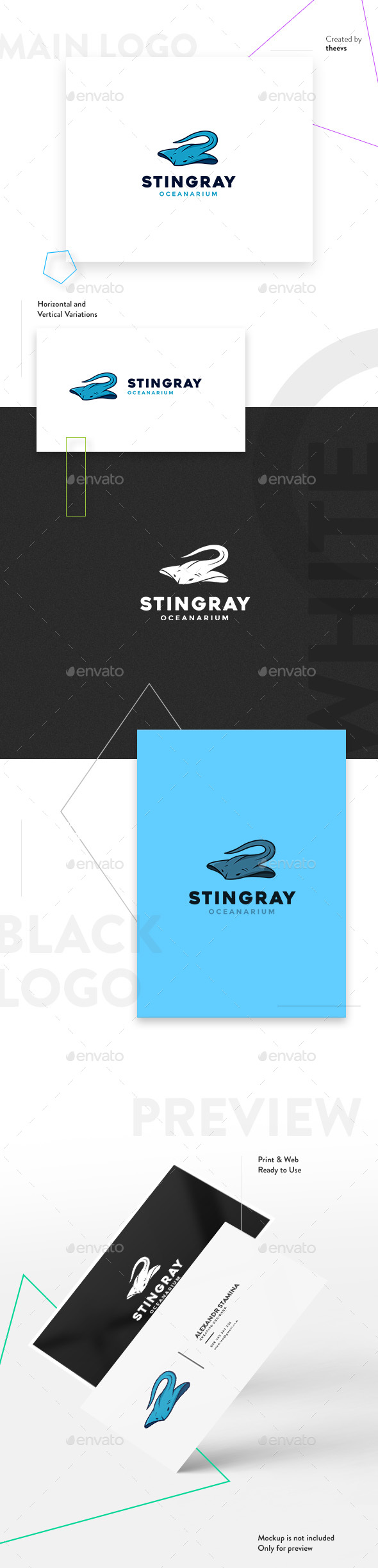 Stingray Logo - Animals Logo Templates