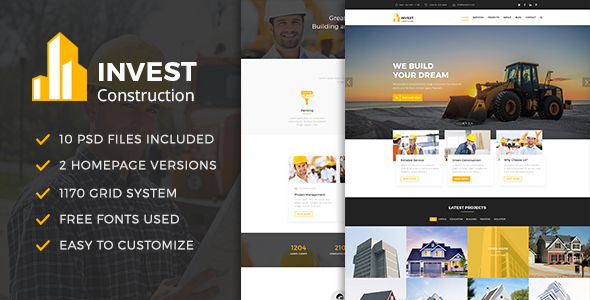 INVEST - Construction PSD Template - Business Corporate