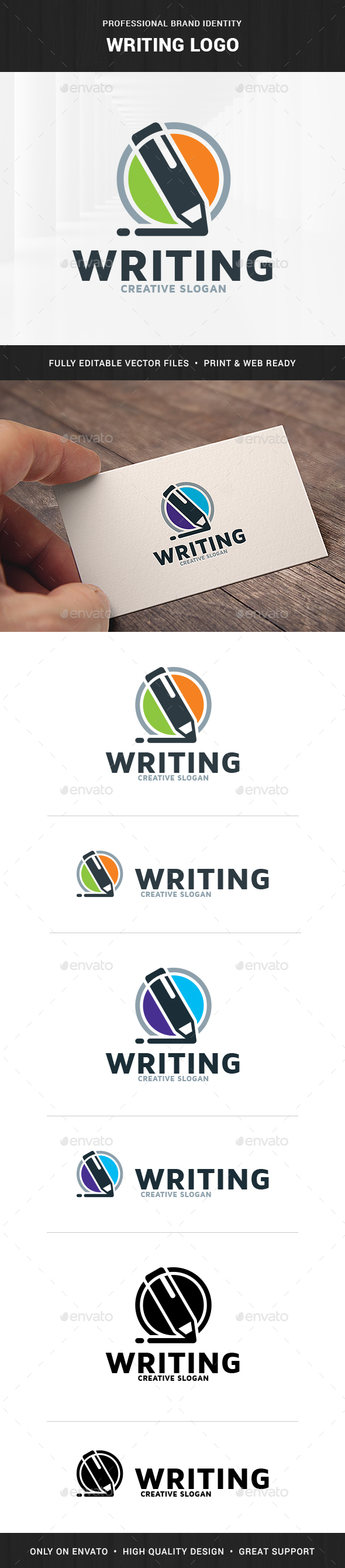 Writing Logo Template - Objects Logo Templates