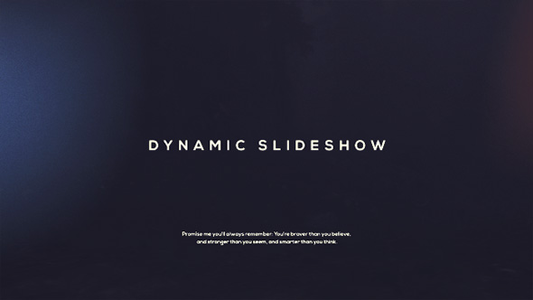 Dynamic Slideshow - VideoHive 19305534