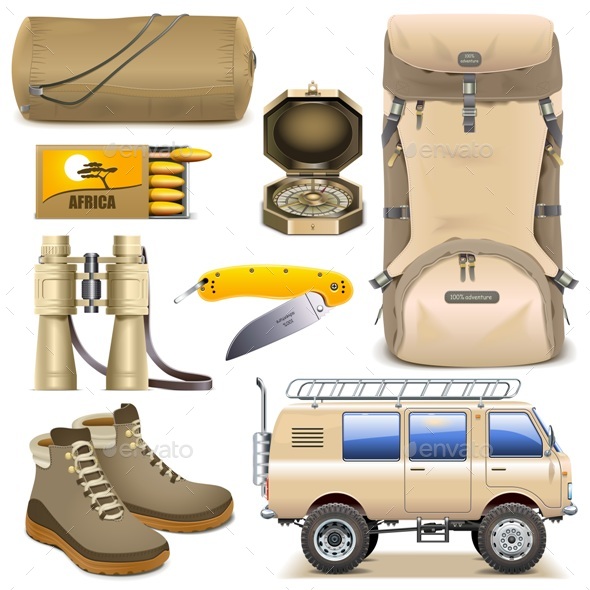 Safari Icons Set 2 - Travel Conceptual