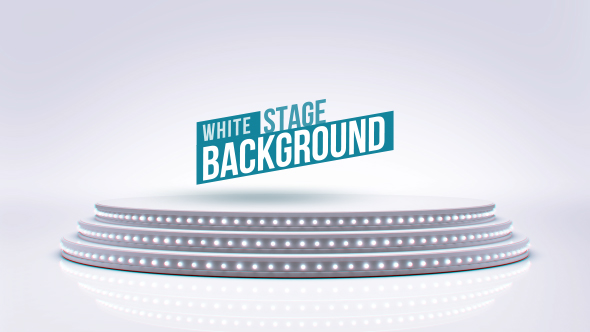 Clean White Stage Background