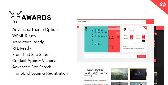 Awards - CSS Gallery Nominees Website Showcase Responsive WordPress Theme - Directory & Listings Corporate