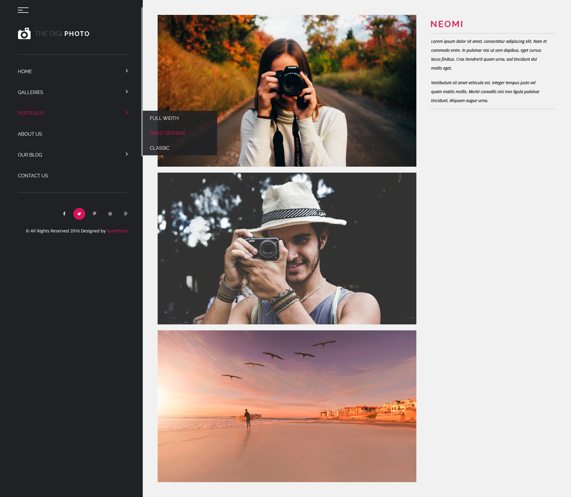 digiphoto uniqe and creative photography    resume    cv    portfolio    agency html template by