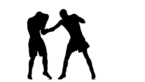 Intensive and Intense Fight Between Two Boxers alt