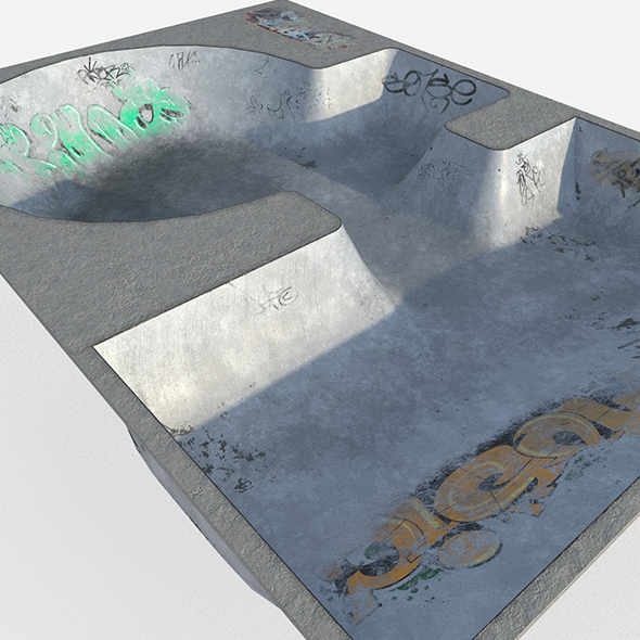 Skate park Pool - 3Docean 19309749