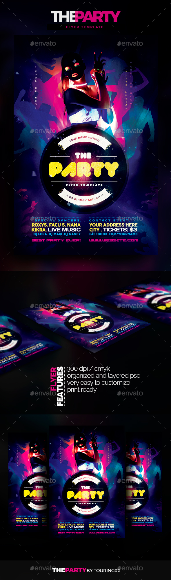 The Party Flyer Template - Clubs & Parties Events