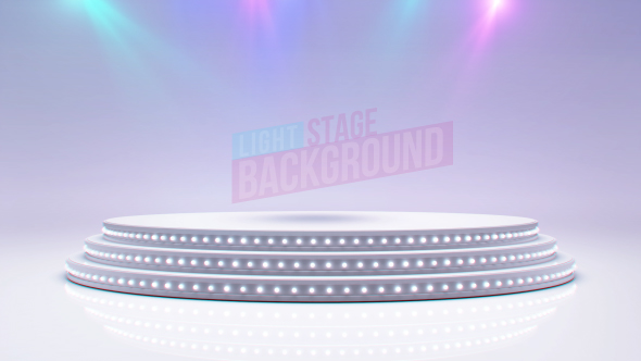 White Stage And Spot Lights
