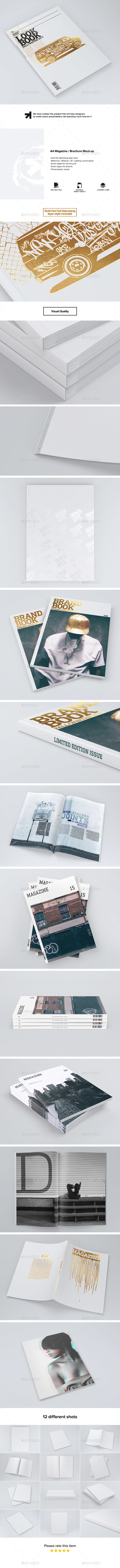 A4 Magazine / Brochure Mock-up - Magazines Print