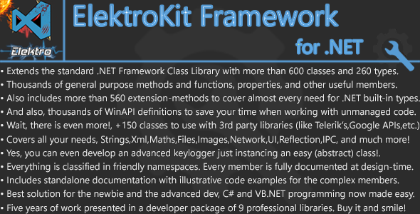 ElektroKit Framework for .NET - CodeCanyon Item for Sale