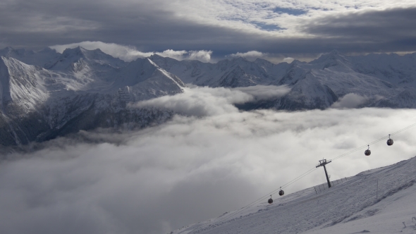Ski Resort in the Alps