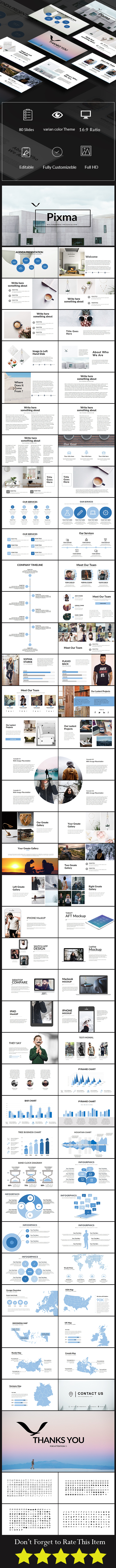 Pixma Multipurpose Template - PowerPoint Templates Presentation Templates