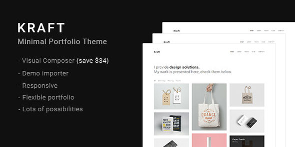 Kraft - Minimal Portfolio WordPress Theme - Portfolio Creative