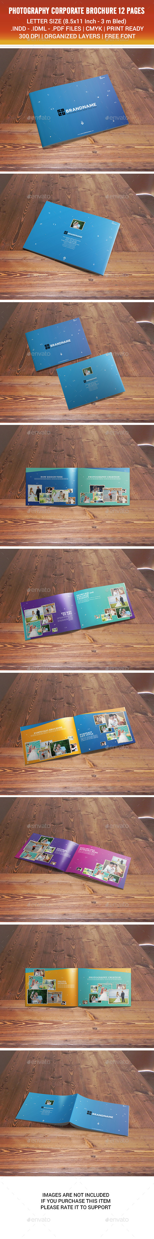 Photography Corporate Brochure 12 Pages v01 - Brochures Print Templates