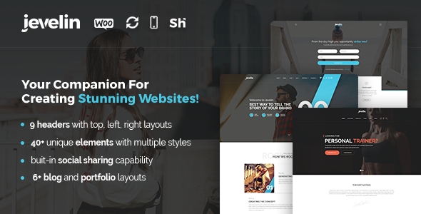 Jevelin Multi-Purpose Premium Responsive WordPress Theme - Creative WordPress