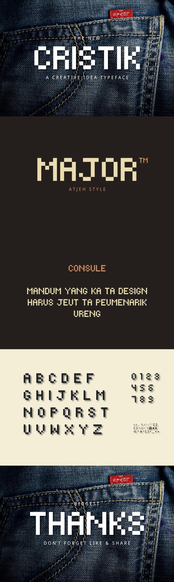 Cristik | A Creative Type - Sans-Serif Fonts