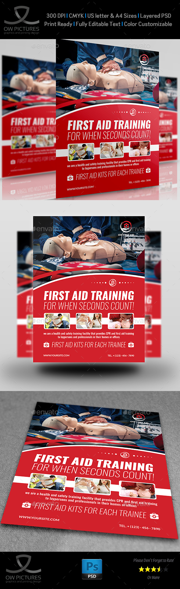 first aid flyer template by owpictures graphicriver first aid flyer