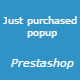 Just Purchased Popup - PrestaShop Module