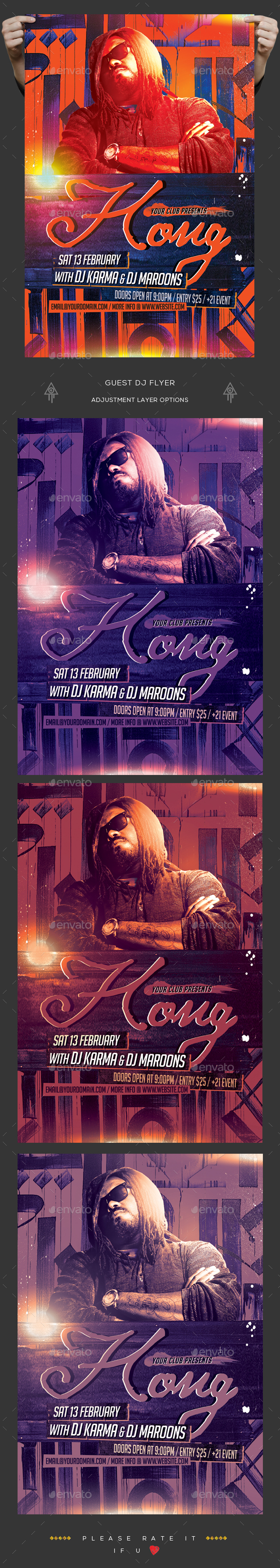 Guest Dj Flyer - Clubs & Parties Events