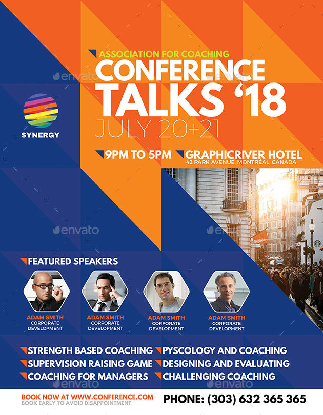 Conference Talks Flyer by BUMIPUTRA GraphicRiver