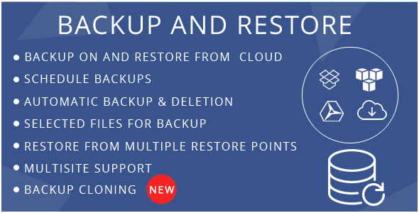 Backup And Restore - CodeCanyon Item for Sale