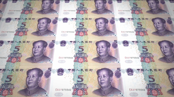 Banknotes of Five Renminbi Chinese alt
