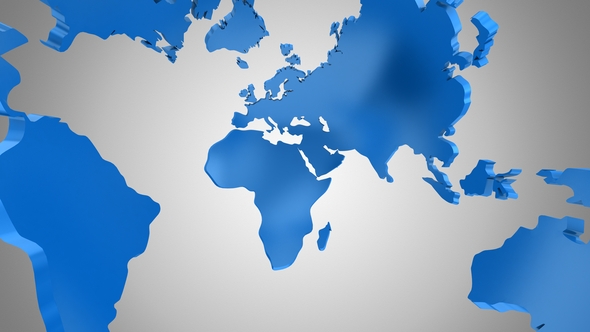 World Map Turns Into a Globe, Motion Graphics | VideoHive