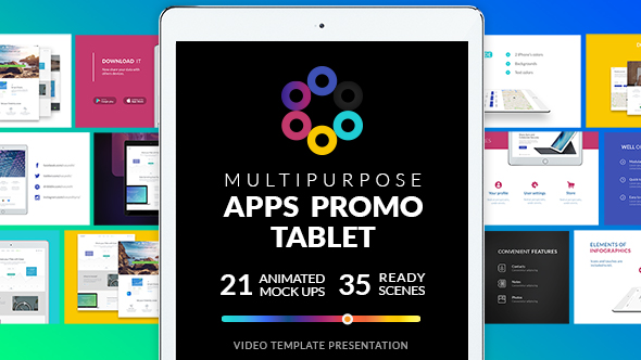 Multipurpose Apps Promo for Tablet