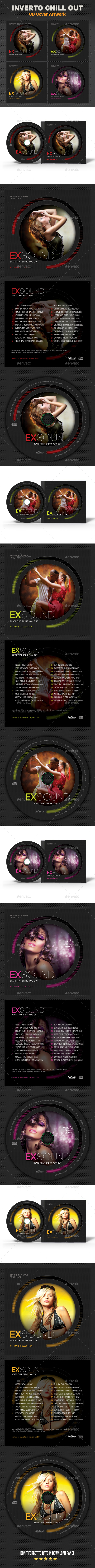 Exsound Music CD Cover V4 - CD & DVD Artwork Print Templates