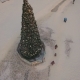 Drone Circling Around the Christmas Tree in the Central Square at sunset. Ukraine - VideoHive Item for Sale