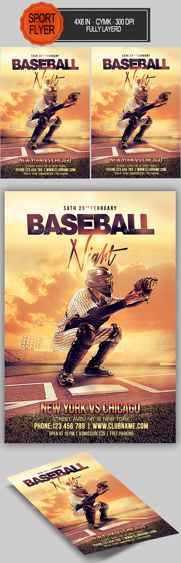 Baseball Flyer - Sports Events