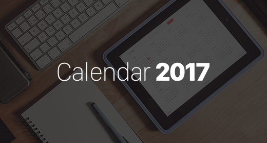 Calendar Template 2017
