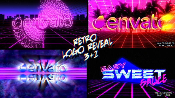 Retro Logo Reveal Pack Vol.1