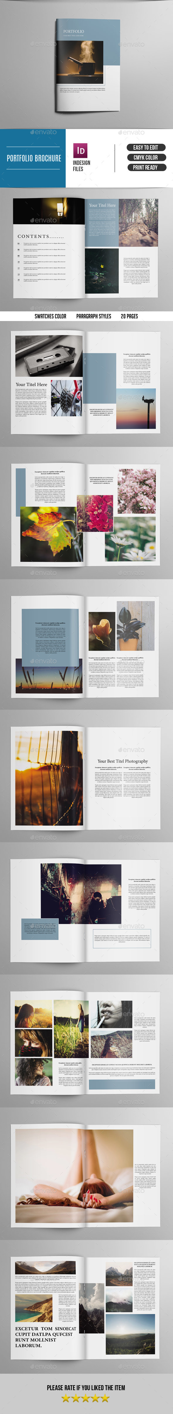 Clean Portfolio Brochure for Photographer-V413 - Portfolio Brochures