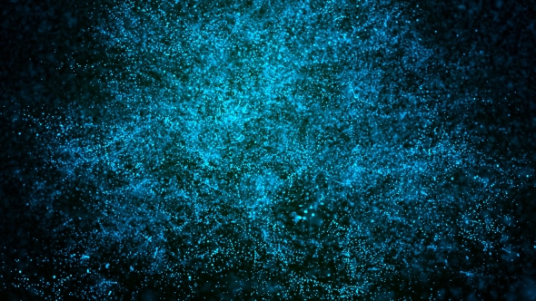 Blue Energy Particles Background