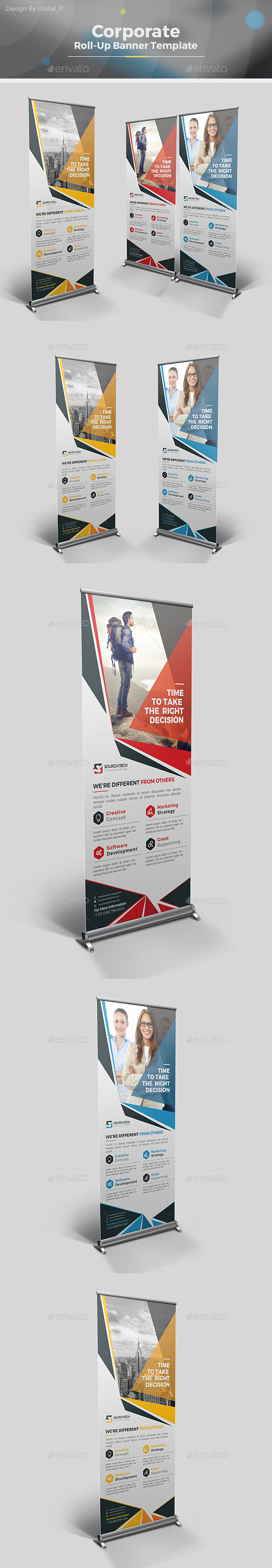 Business Roll Up Banner - Signage Print Templates