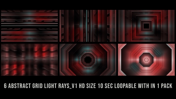 Abstract Grid Light Rays Red Pack V01