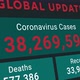 Coronavirus or COVID-19 global update statistic chart showing increasing numbers of total cases - VideoHive Item for Sale