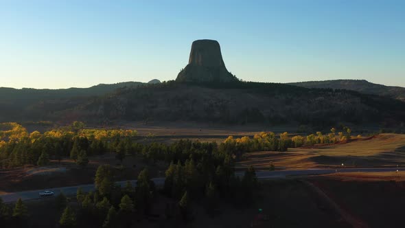 Devils Tower Butte at Sunset alt