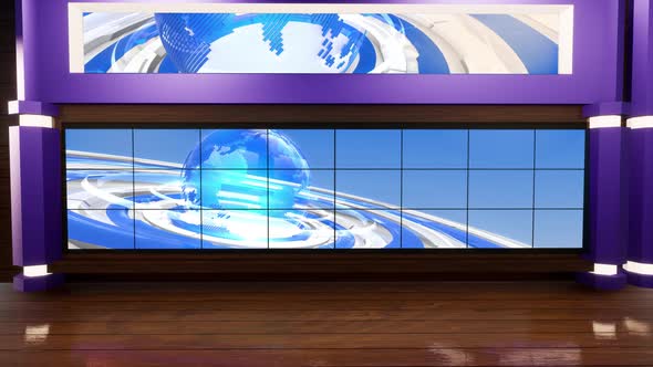 3D Virtual TV Studio News R166 alt