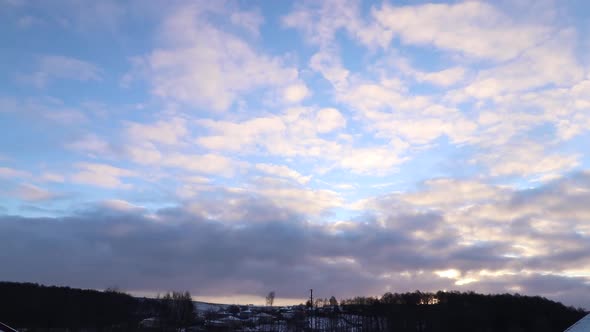 Beautiful clouds at sunrise