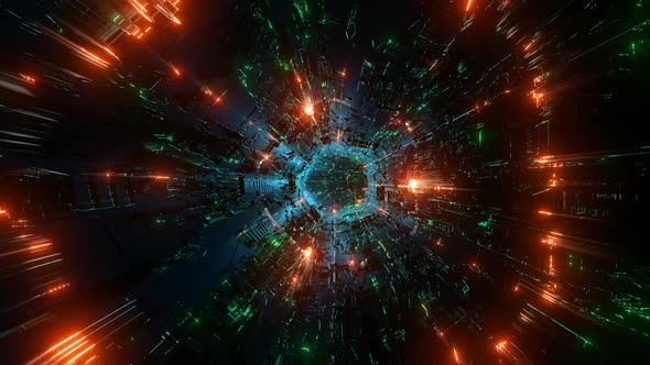 Technology Infinity Tunnel, Motion Graphics | VideoHive