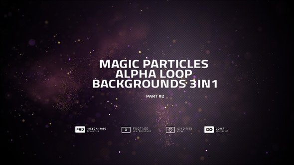 Magic Particles Alpha Loop Backgrounds 3in1 Part02